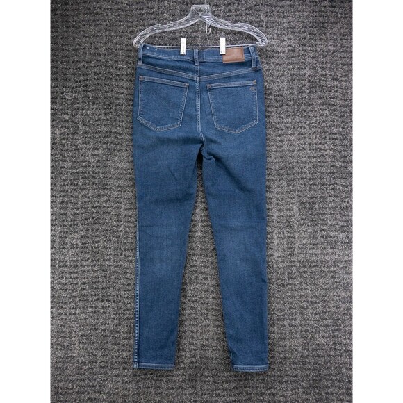 Madewell Jeans Womens  30x28.5 (Tag 28) Blue 10" High Rise Skinny Stretch Denim - Picture 11 of 13